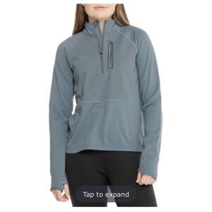 SmartWool Women's Small Fleece Wind Shirt Zip Neck Merino Wool Long Sleeve NWT